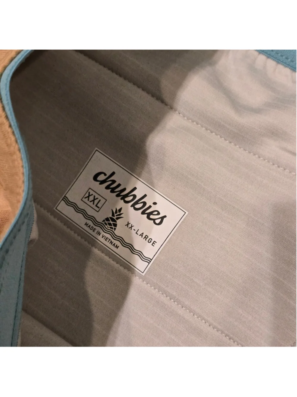 Men's Chubbies The Sandscape Wave Joggers XXL Beige Blue